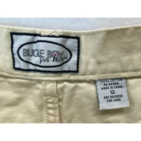 Vintage Bugle Boy for Her High Rise Mom Jeans 28 x 26 Cream Off White 90s Y2K - Picture 6 of 8